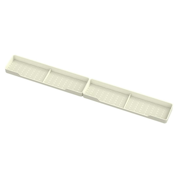 Tunhigl 15 Inch Stove Top Magnetic Shelf - 2 Pack Strong Magnetic Spice Rack for Kitchen, Over Stove Organizer, Space-Saving Storage Accessories, Perfect for Spices, Condiments Beige