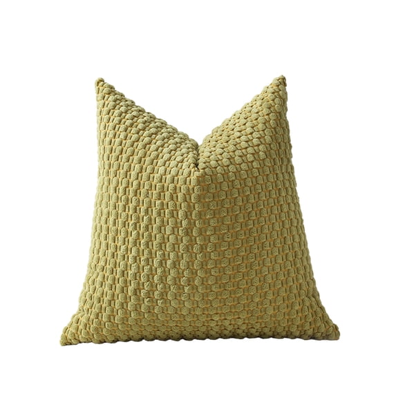 Tunhigl 17.7" x 17.7" Plush Textured Pillow Covers, Polyester, Cozy Fuzzy Throw Pillow Cases for Sofa, Couch & Bedroom