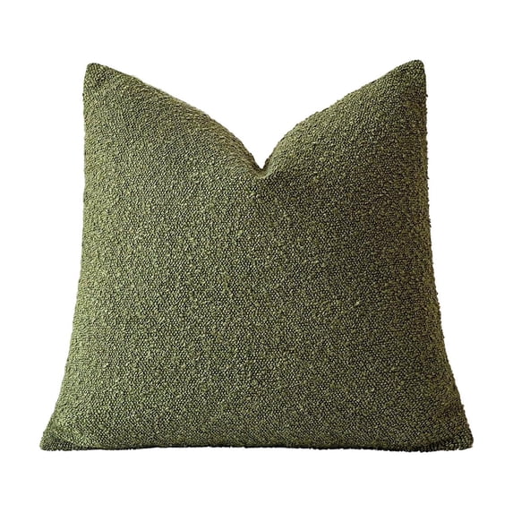Tunhigl 17.72" x 17.72" Solid Boucle Texture Pillow Covers, Nylon, Cozy Textured Throw Pillow Cases for Sofa & Home Decor