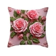 thumbnail image 1 of Tunhigl 18x18in Vintage Floral Bird Pillow Cover Boho Floral Pillowcase for Farmhouse Living Room Sofa Bedroom Decorations, 1 of 7