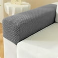 thumbnail image 1 of Tunhigl 1Pc Elastic Sofa Armrest Cover Thick Stain Resistant Fabric Protector, Durable Couch Armrest Cover Machine Washable Furniture Protector Gray, 1 of 6