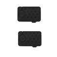 thumbnail image 1 of Tunhigl 2-Pack Double-Sided Kitchen & Bathroom Faucet Splash Guard - Waterproof Sink Protector Pad, Splashproof Mat for Dishes Washing Black, 1 of 5