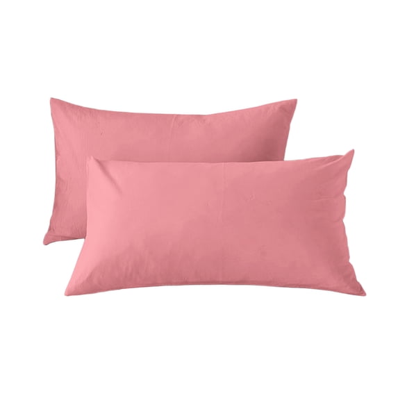 Tunhigl 2-Piece Solid Color Envelope Pillowcases, 19" x 29" Soft Breathable Envelope Closure Pillow Covers, Washable Bedding for Bedroom