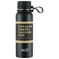 thumbnail image 1 of Tunhigl 22oz Stainless Steel Thermal Insulated Water Bottle - Leak Proof, Portable & Stylish for Sports, Gym, Travel & Everyday Use Black, 1 of 9