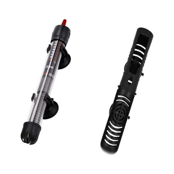 Tunhigl 25W Submersible Aquarium Heater Auto Temp Control, Explosion-Proof Quartz Glass, Energy-Saving, 8 Gal Fish Turtle Tank, Quick-Heat Fresh/Saltwater Accessory