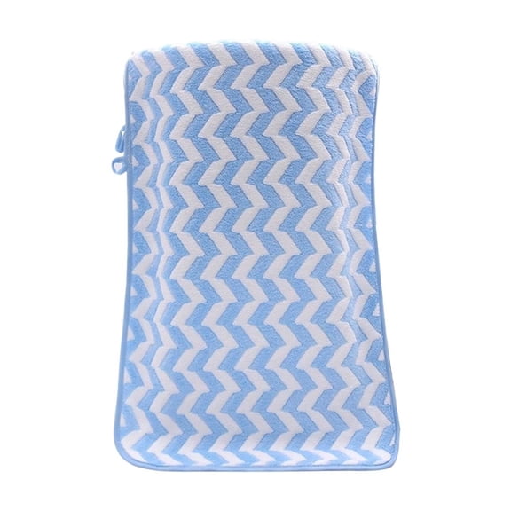 Tunhigl 29.53" × 13.78" Chevron Pattern Microfiber Towel, Ultra-Soft Absorbent Quick-Drying Towel for Home & Gym, 5 Colors