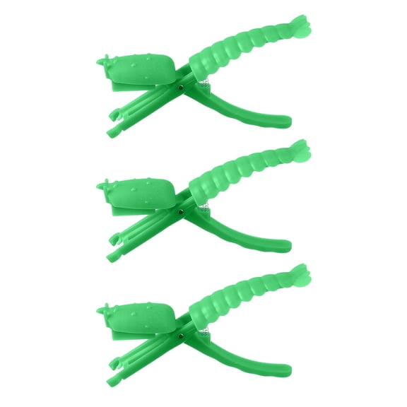 Tunhigl 3-Piece Crayfish Claw Crackers & Shelling Tool Set - Effortless Lobster & Shrimp Peeler for Home Kitchen & Restaurants - Durable Plastic Seafood Tools for Easy, Mess-Free Shell Removal Green