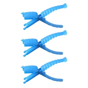 Tunhigl 3-Piece Crayfish Claw Crackers & Shelling Tool Set - Effortless Lobster & Shrimp Peeler for Home Kitchen & Restaurants - Durable Plastic Seafood Tools for Easy, Mess-Free Shell Removal Blue