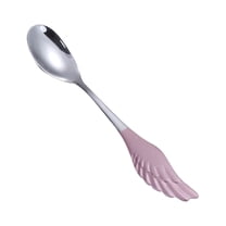 Tunhigl 304 Stainless Steel Coffee Spoon - Perfect for Valentine's Day Gifts, Dessert, Tea, and Ice Cream - Durable & Dishwasher Safe Tableware Pink