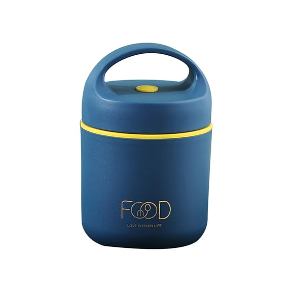 Tunhigl 304 Stainless Steel Insulated Food Jar - Portable Lunch Box for Hot & Cold Meals, Perfect for School, Work, and Outdoor Adventures Blue