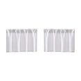 thumbnail image 1 of Tunhigl 34" x 16" Kitchen Tier Curtains (Set of 6), Non-Glossy Waterproof Nylon, Rod Pocket, Light Filtering for Kitchen & Small Windows, Multi-Color Options, 1 of 5