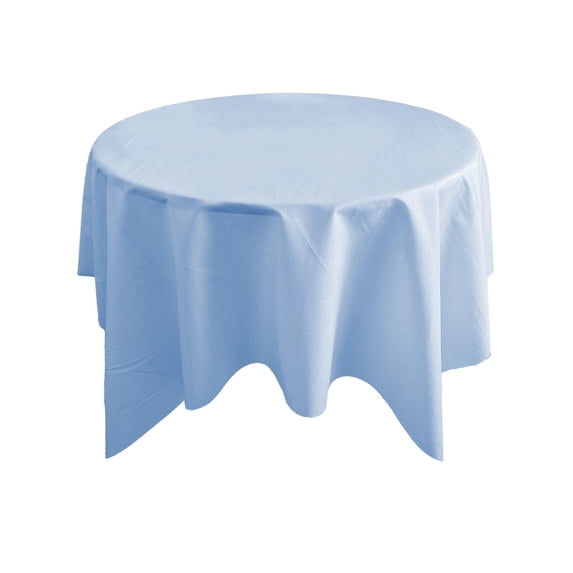 Tunhigl 35-Inch Round Tablecloth for Coffe Table Stain-Resistant Wrinkle-Resistant Water-Resistant Table Cover for Kitchen Dining Room Events Blue