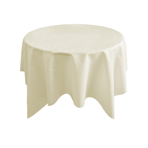 Tunhigl 35-Inch Round Tablecloth for Coffe Table Stain-Resistant Wrinkle-Resistant Water-Resistant Table Cover for Kitchen Dining Room Events Yellow