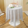thumbnail image 1 of Tunhigl 35 Inches Lace Round Tablecloth for Farmhouse Kitchen Decor Dining Room Outdoor Patio Wedding Parties Elegant Floral Pattern Table Cloth for Coffee Table Gray, 1 of 7