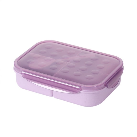 Tunhigl 38oz Bento Box with Utensils - Leak-Proof, Microwave-Safe Lunch Container for Office, College & Picnics Purple