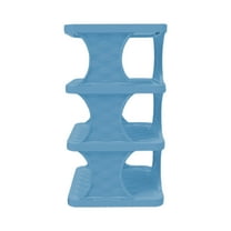 Tunhigl 4-Tier Organizer for Closet Floor, 4 Pairs of Shoes Sturdy Shoe Rack, Space Saver Shoe Rack Organization Shelves