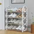 thumbnail image 1 of Tunhigl 4-Tier Shoe Organizer, 8 Pairs of Shoes Shoe Rack for Entryway, Space Saver Shoe Rack Organization Shelves, 1 of 4