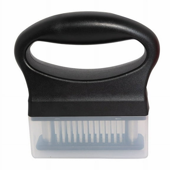 Tunhigl 48-Blade Stainless Steel Meat Tenderizer Tool - Effortless Meat Loosening Needle for Chicken, Beef, and Pork - Dishwasher Safe with Ergonomic Handle Black