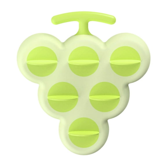 Tunhigl 6-Cavity Silicone Popsicle Molds, Easy-Release DIY Ice Lolly Makers, BPA-Free, Reusable Sticks & Drip Guards, Dishwasher Safe Summer Treat Kit Green