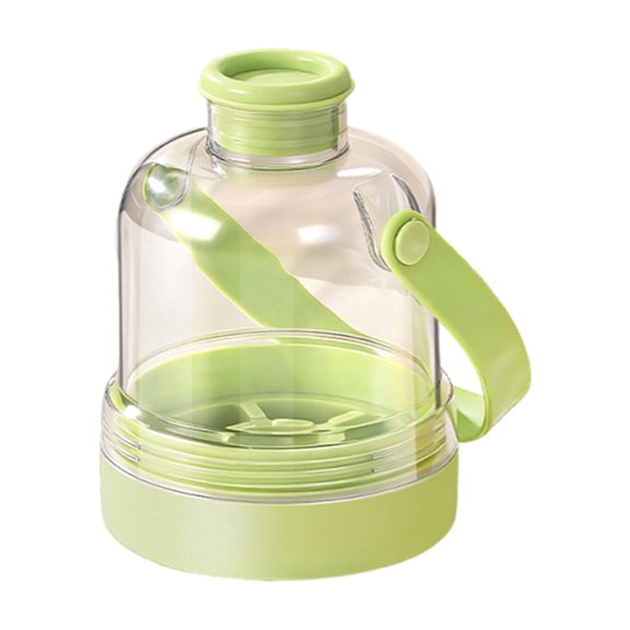 Tunhigl 600ml Infuser Water Bottle with Ice Compartment, Plastic Fruit Infusion Cup with Handle, for Cold Drinks & Summer Use, 3 Colors Available