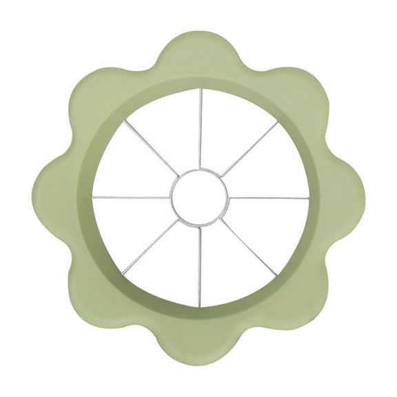 Tunhigl 8-in-1 Fruit Cutter & Core Remover - Easy Kitchen Gadget for Apples, Pears, Potatoes & More - Effortless Slicing & Coring Tool Green