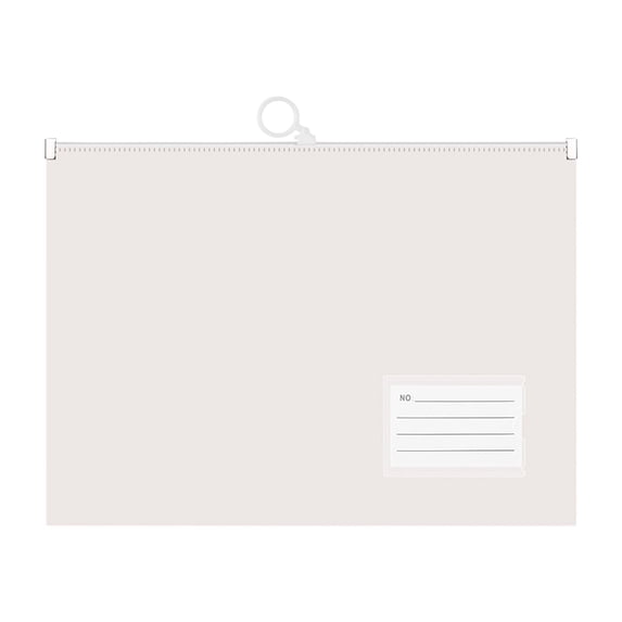 Tunhigl A4 Plastic Zipper File Folder, Waterproof Storage Folder for Documents, Office & Travel
