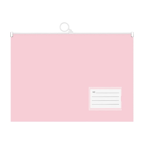 Tunhigl A4 Plastic Zipper File Folder, Waterproof Storage Folder for Documents, Office & Travel