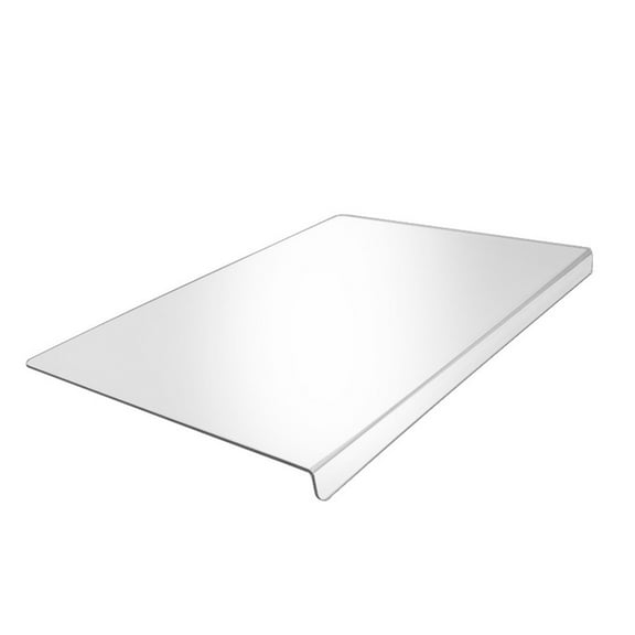 Tunhigl Acrylic Non-Slip Cutting Board for Kitchen - Space-Saving, Durable Right Angle Design for Countertops - Perfect for Chopping, Slicing & Dicing Clear