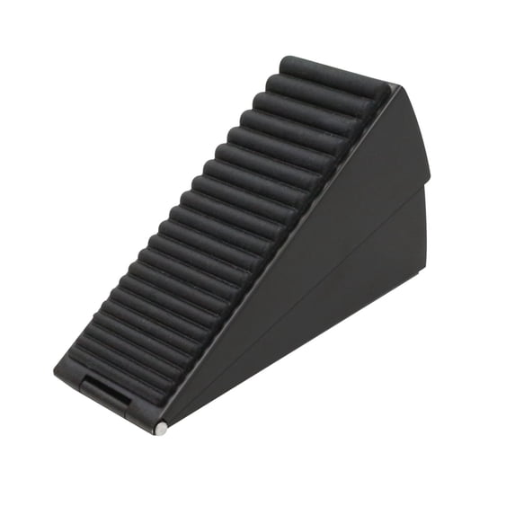 Tunhigl Adjustable Spring Door Stop Extra Large Heavy Duty Door Wedge 3 Inch Size Anti-Collision for Home Black