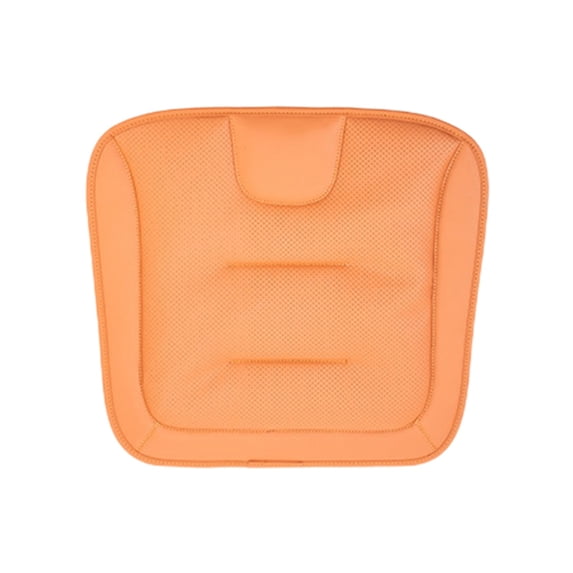 Tunhigl All-Season Leather Car Seat Cushion Cover - Breathable, Comfortable Support for Year-Round Driving - Available in Multiple Colors Orange