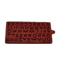 thumbnail image 1 of Tunhigl Alphabet Chocolate Molds - 26 Letter Silicone Candy Molds for Baking, Ice Cubes & Jelly - Non-Stick, Flexible & Durable Wine, 1 of 7