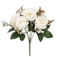 thumbnail image 1 of Tunhigl Artificial Roses Faux Flowers for Wedding Home Office Decor Perfect for Valentine's Day Events Centerpieces White, 1 of 9