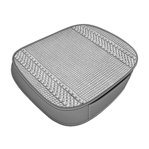 Tunhigl Breathable All-Season Car Seat Cushion Cover - Leather-Look Seat Protector for Enhanced Driving Comfort and Support Gray