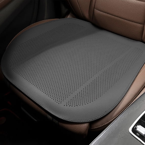 Tunhigl Breathable Car Seat Cushion with Mesh Cover - All-Season Comfort for Driving, Ergonomic Support, and Durable Half Pack Design in Multiple Colors Black