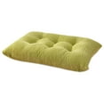 thumbnail image 1 of Tunhigl Breathable Corn Velvet Seat Cushion with Pearl Fill for Office, Classroom, and Student Chairs - Rectangular Design with Strap for Comfort and Insulation Green, 1 of 8