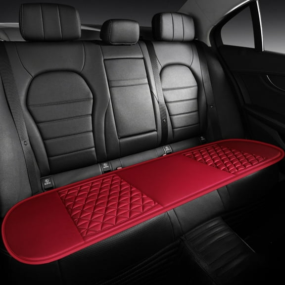 Tunhigl Car Seat Cushion and Backrest Set with Cooling Gel, All-Season Ergonomic Lumbar Support, Non-Slip Breathable Car Seat Pad for Driving Comfort, Back Support for Long Drives Red