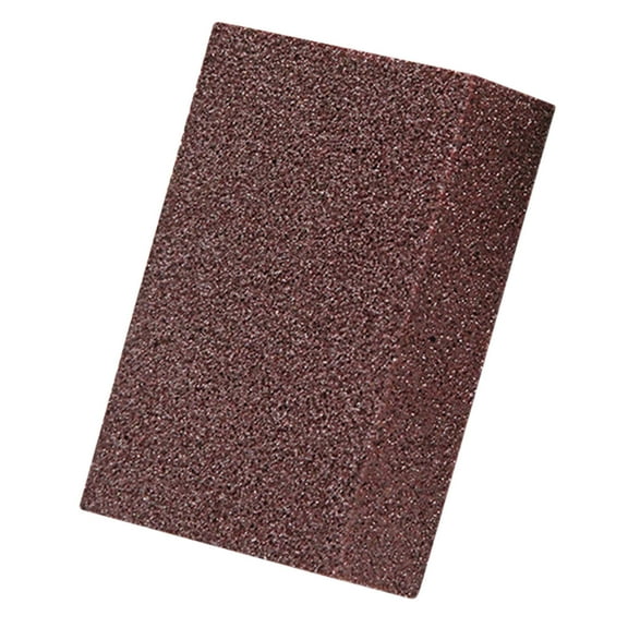 Tunhigl Carborundum Sponge - Heavy-Duty Scouring Sponge for Kitchen, Bathroom & Car Cleaning - 10.5x7.5x2.5CM - Fast Stubborn Stain Removal Brown
