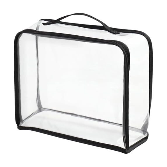 Tunhigl Clear Clothes Storage Bags, 15L Blanket Storage Containers with Heavy Duty Zipper, Foldable Moving Bags, Closet Organizers for Bedding, Clothing, Comforters