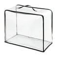 thumbnail image 1 of Tunhigl Clear Clothes Storage Bags, 50L Blanket Storage Containers with Heavy Duty Zipper, Foldable Moving Bags, Closet Organizers for Bedding, Clothing, Comforters, 1 of 6