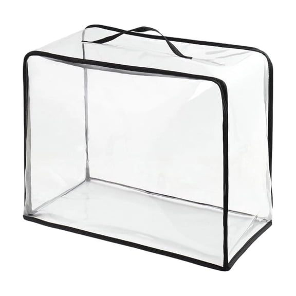 Tunhigl Clear Clothes Storage Bags, 50L Blanket Storage Containers with Heavy Duty Zipper, Foldable Moving Bags, Closet Organizers for Bedding, Clothing, Comforters