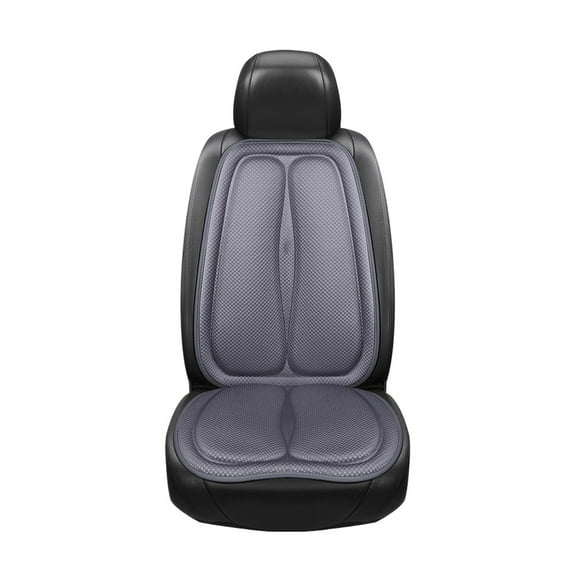 Tunhigl Cooling Car Seat Cushion and Backrest, Breathable Lumbar Support for Drivers, Office Chairs, Long Rides, All-Season Comfort, Non-Slip Ergonomic Seat Pad for Home and Travel Gray