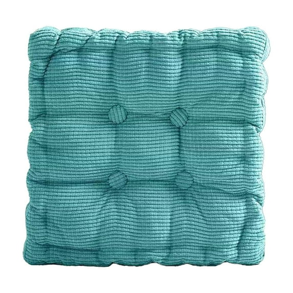 Tunhigl Corduroy Floor Pillow & Mat for Yoga, Lounging, and Reading - Thick Tatami Cushion for Living Room, Balcony, or Pet Bed in Multiple Colors Sky Blue