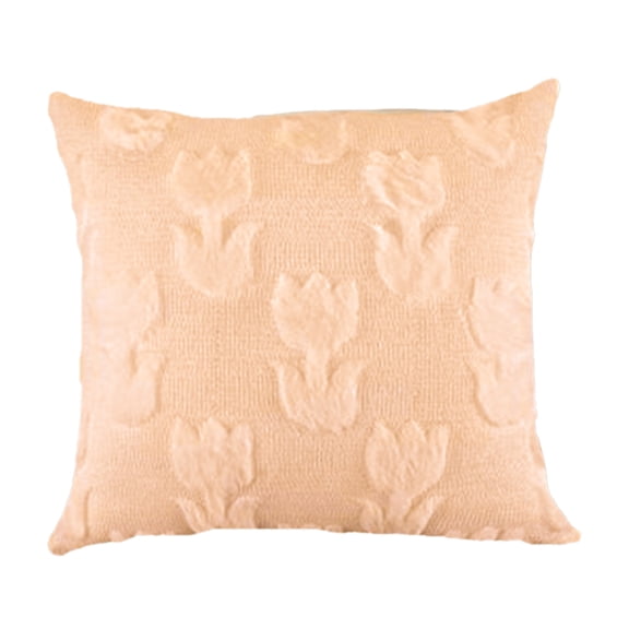 Tunhigl Cozy 17.72 Inch Square Decorative Pillow Cover with Festive One-Sided Pattern, Perfect for Sofa and Bedroom Decor in Multiple Colors - Polyester Cushion Cover for Home Styling Orange