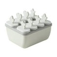 thumbnail image 1 of Tunhigl Creative Large Capacity 8 Popsicle Molds - Reusable DIY Ice Cream & Popsicle Maker with 8 Sticks - Food Grade PP Plastic White, 1 of 5