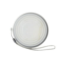 Tunhigl Cute Foldable Small Travel Cup 7oz - Portable Retractable Water Bottle for Adults, Leak-Proof Sports Drinking Cup for School, Gym, Hiking & Outdoor Activities White