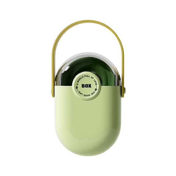 Tunhigl Cute Mini Travel Soap Dish with Lid, Drain Tray & Carry Handle, Leak-Proof Soap Holder for Bathroom, Gym & Camping, 4 Colors