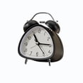 thumbnail image 1 of Tunhigl Cute Triangle Twin Bell Analog Alarm Clock, Silent Non-Ticking with Loud Wake-Up Bell, 4 Colors, 1 of 5