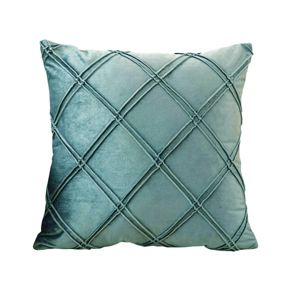 Tunhigl Decorative Floral Pillow Cover - Soft Polyester Square Pillow Case with Hidden Zipper for Sofa, Couch, Living Room, and Bedroom Decor Mint Green