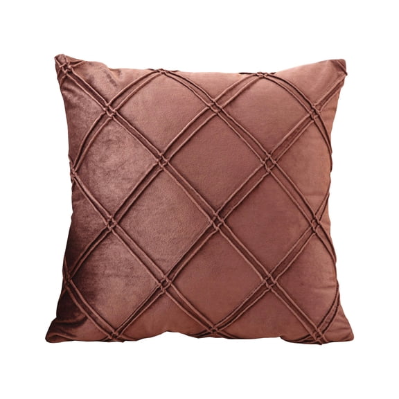 Tunhigl Decorative Floral Pillow Cover - Soft Polyester Square Pillow Case with Hidden Zipper for Sofa, Couch, Living Room, and Bedroom Decor Watermelon Red