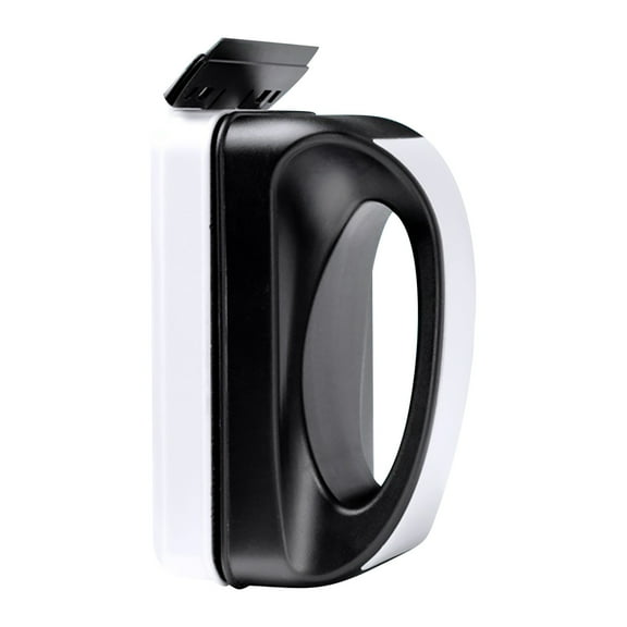 Tunhigl Double-Sided Magnetic Aquarium Algae Scraper, Floating Fish Tank Glass Cleaner, Non-Slip Handle, Effortless 2-Sided Scrub Pad, Fresh/Saltwater Accessories, Fits 2mm-10mm Thickness Glass Black